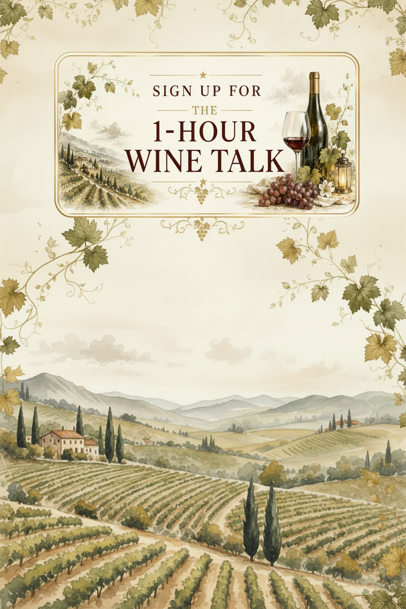 The 1-Hour Wine Talk | Free Reservation