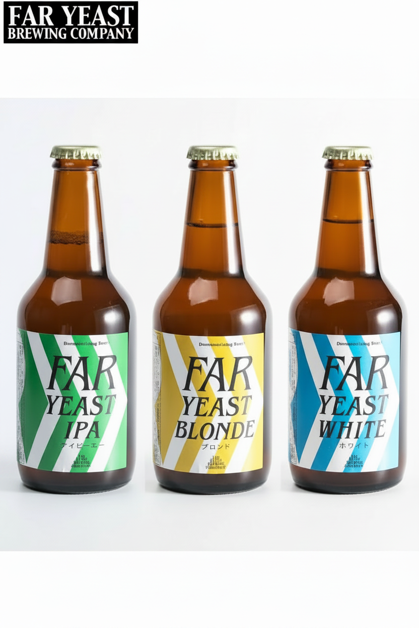 FAR YEAST TOKYO BEERS — BLONDE, WHITE & IPA
